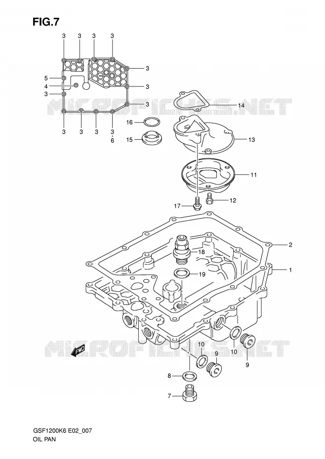 SUMP Suzuki MOTO 1200 BANDIT 2006  GSF1200K6(E2)