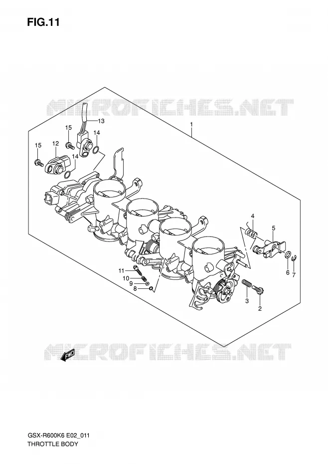 BRANDSTOFINJECTIE ASSY Suzuki MOTO 600 GSX-R 2007  GSX-R600K7(E2)