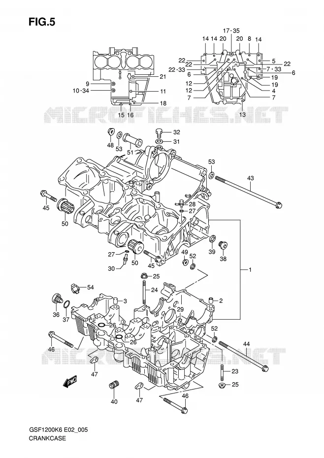CASING Suzuki MOTO 1200 BANDIT 2006  GSF1200SA K6 (E02,E19,E24)