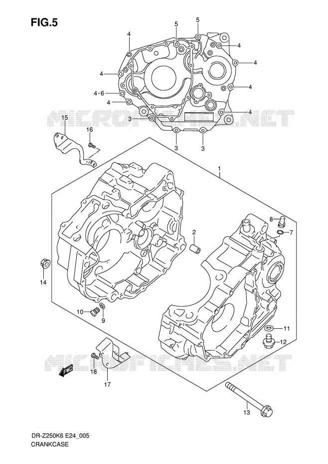 CASING Suzuki MOTO 250 DR-Z 2007  DR-Z250K7(E24)