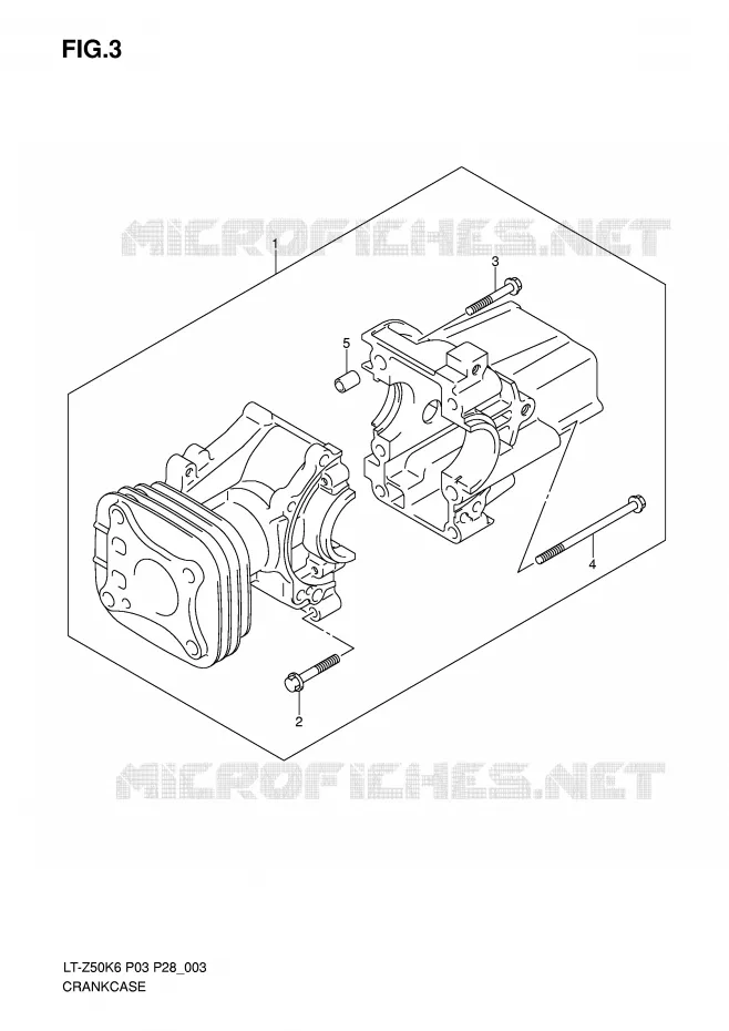CASING Suzuki QUAD 50 QUADSPORT 2010  LT-Z50ZL0(P3/P28)