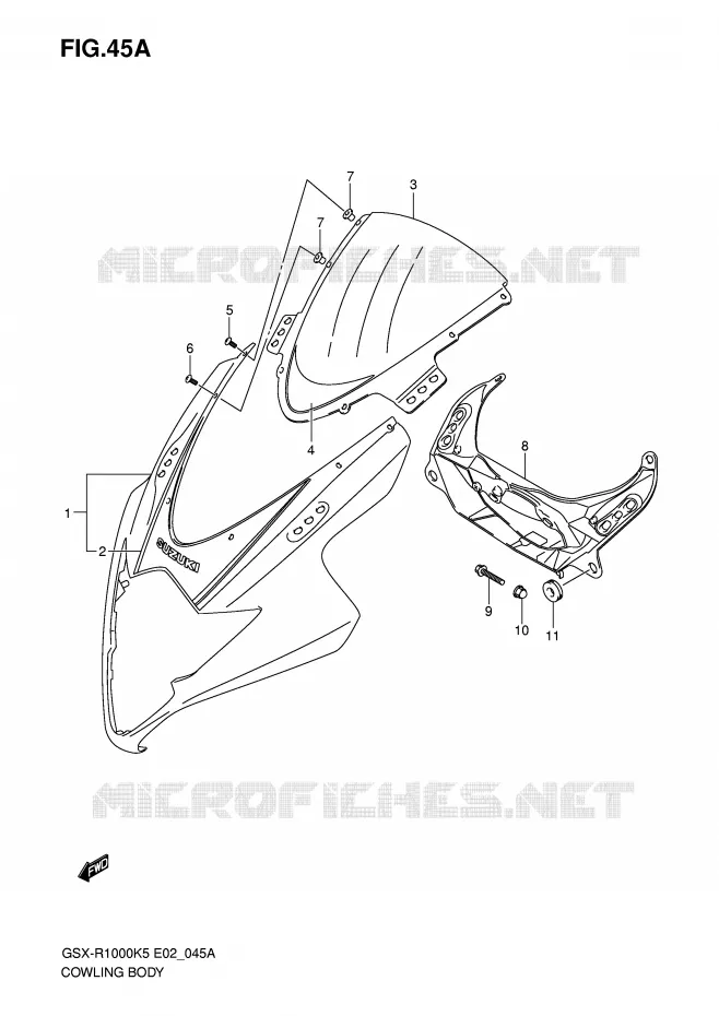 KUIP - ETIKETTEN (MODELE K6) Suzuki MOTO 1000 GSX-R 2006  GSX-R1000U2K6(E2)