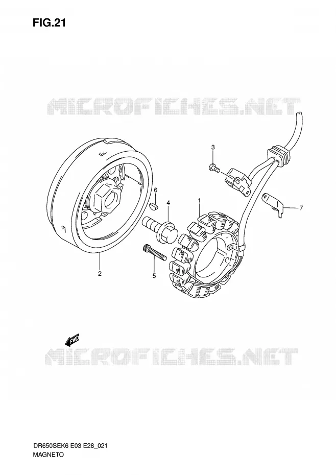 ONTSTEKING Suzuki MOTO 650 DR 2006  DR650SEK6(E3/E28)