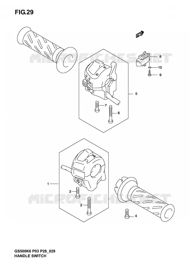 SCHAKELAARS (MODELE K3/K4/K5) Suzuki MOTO 500 GS-F 2004  GS500FK4(P3)