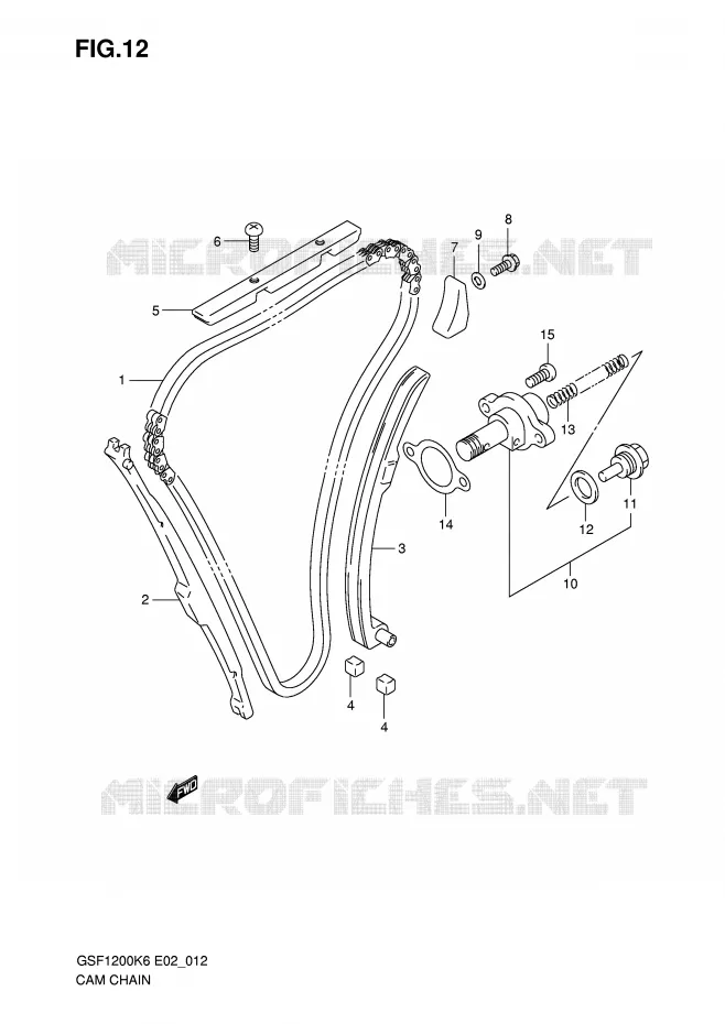 TIMING Suzuki MOTO 1200 BANDIT 2006  GSF1200SA K6 (E02,E19,E24)