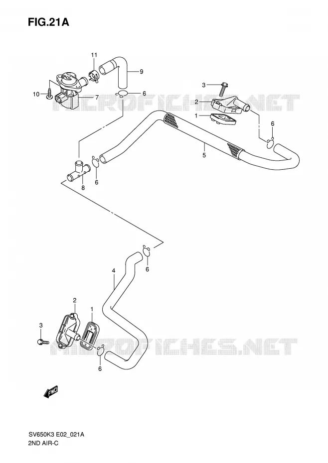 ANTI VERVUILINGS SYSTEM (MODEL K7) Suzuki MOTO 650 SV-S 2006  SV650SK6(E2)