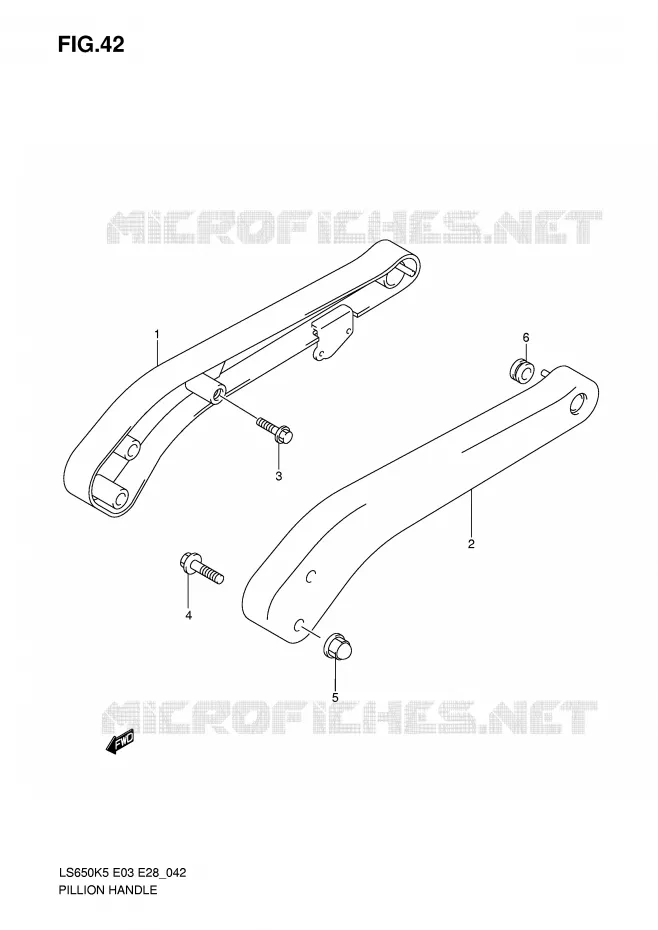 BACKREST Suzuki MOTO 650 BOULEVARD 2009  LS650K9(E3/E28)