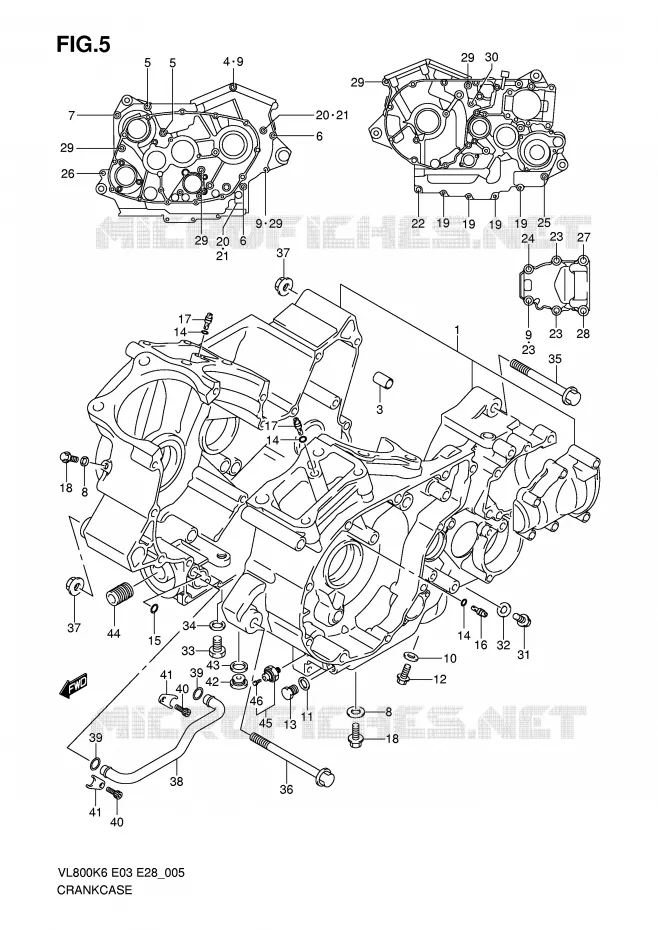 CASING Suzuki MOTO 800 VOLUSIA 2010  VL800CL0(E3/E28)