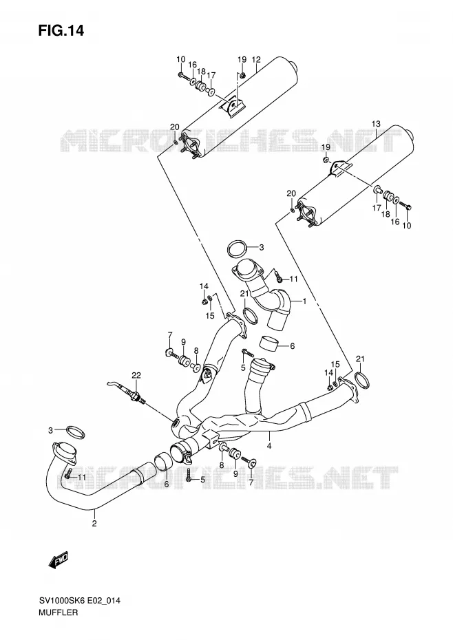 GELUIDDEMPER Suzuki MOTO 1000 SV 2006  SV1000U2K6(E2)