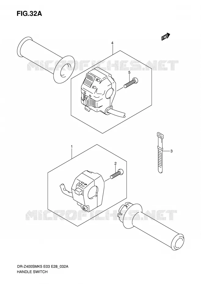 SCHAKELAARS (MODEL K7/K8/K9) Suzuki MOTO 400 DR-Z 2006  DR-Z400SMK6(E3/E28)