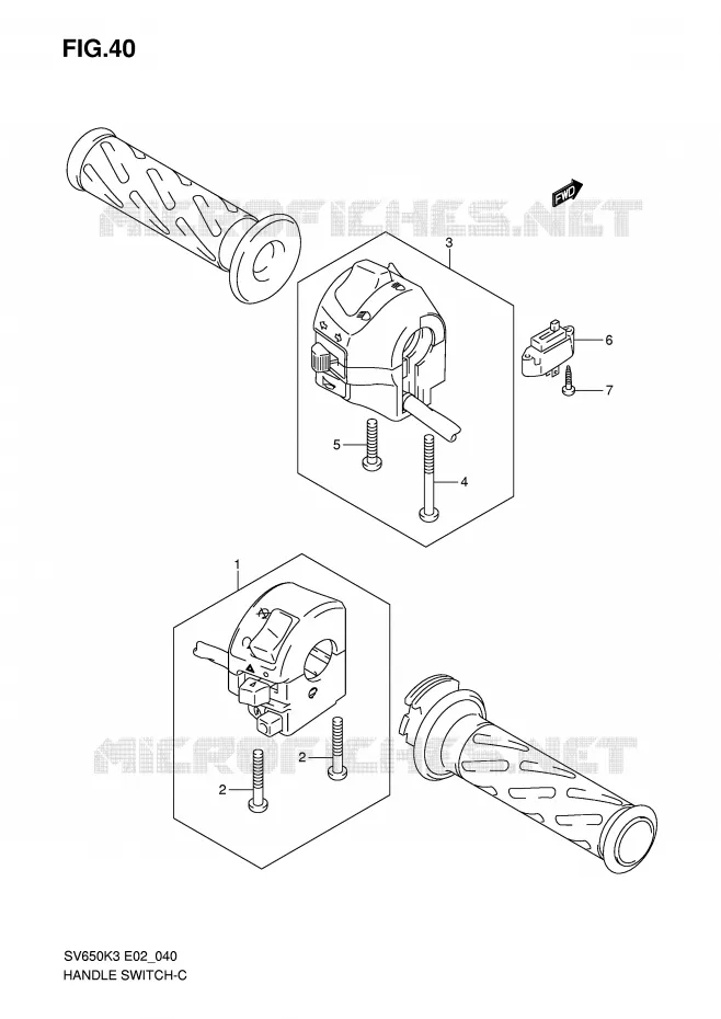 SCHAKELAARS (SEE NOTE) Suzuki MOTO 650 SV 2005  SV650UK5(E2)