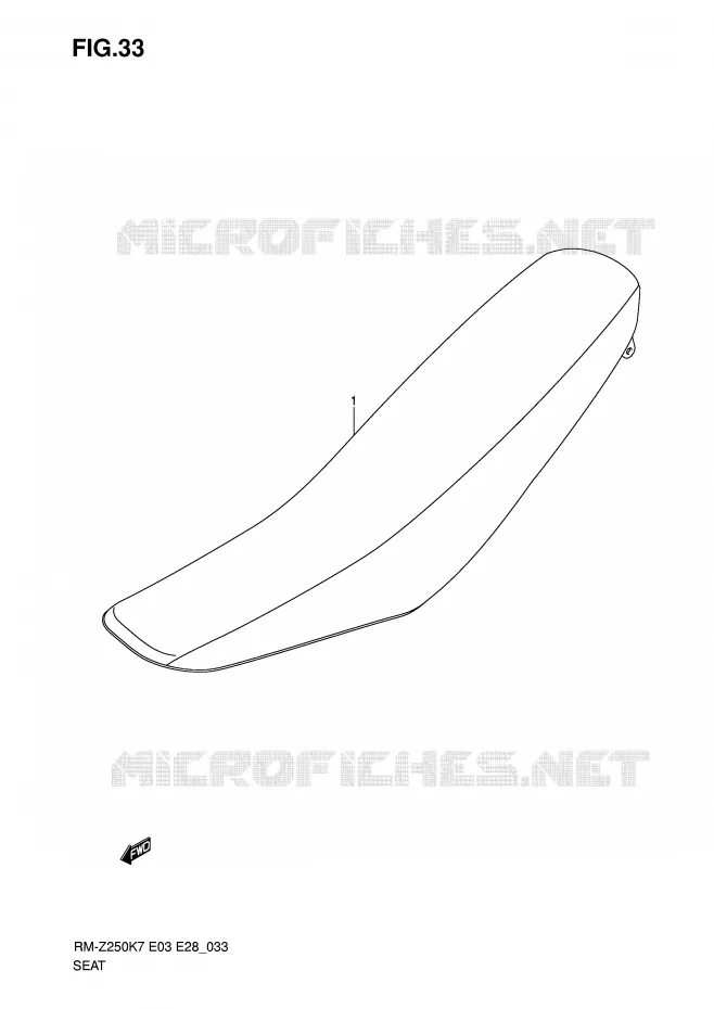 SEAT Suzuki MOTO 250 RM-Z 2009  RM-Z250K9(E3/E28)