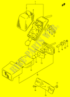 ACHTERLICHT (MODELE W/X,E24) voor Suzuki DR 350 1997