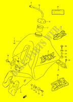 BENZINETANK (MODELE R/S/T) voor Suzuki DR 350 1992