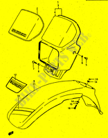 HEADLIGHT BOWL   FRONT FENDER (DR500SG/SH) voor Suzuki DR 500 1988