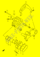 REAR CALIPER (MODELE L/M) voor Suzuki DR 250 1990