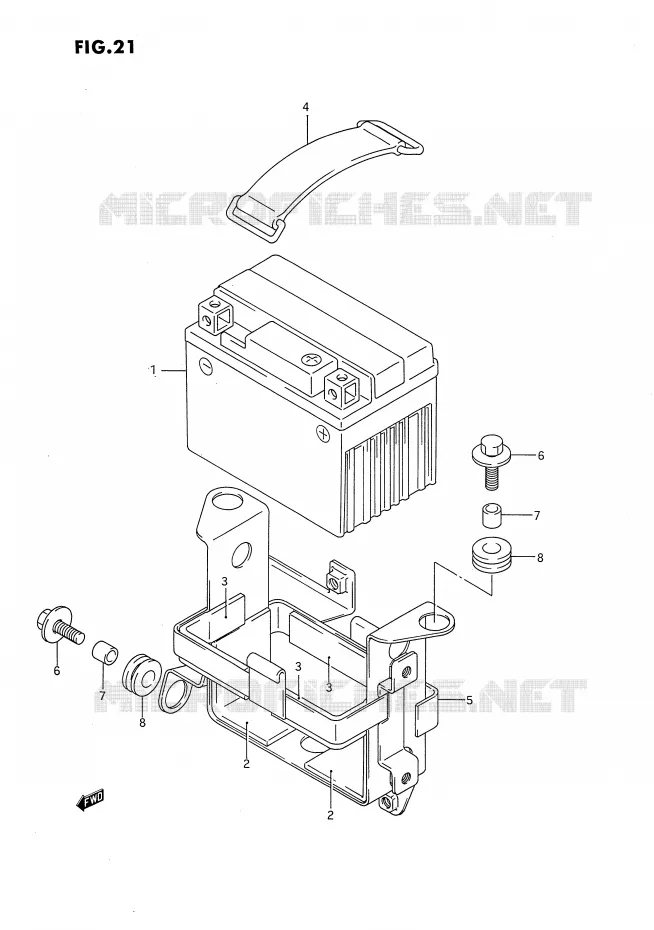ACCU Suzuki MOTO 650 DR 1992  DR650RUN(E4)