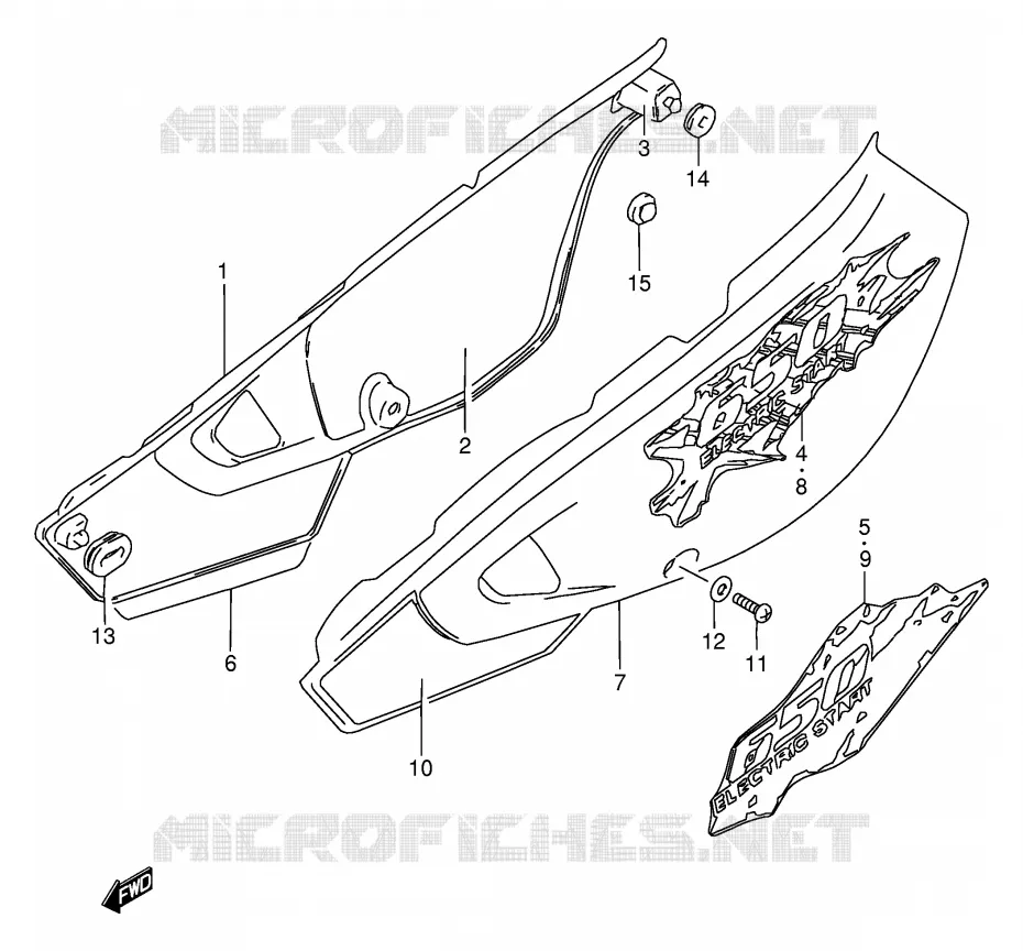 ACHTER KUIP Suzuki MOTO 650 DR 1994  DR650REUR(E2)