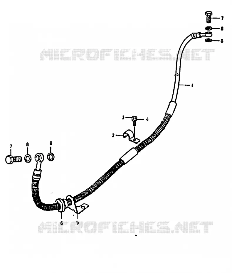ACHTER REMSLANG Suzuki MOTO 1000 GS 1979  GS1000N(C/N)