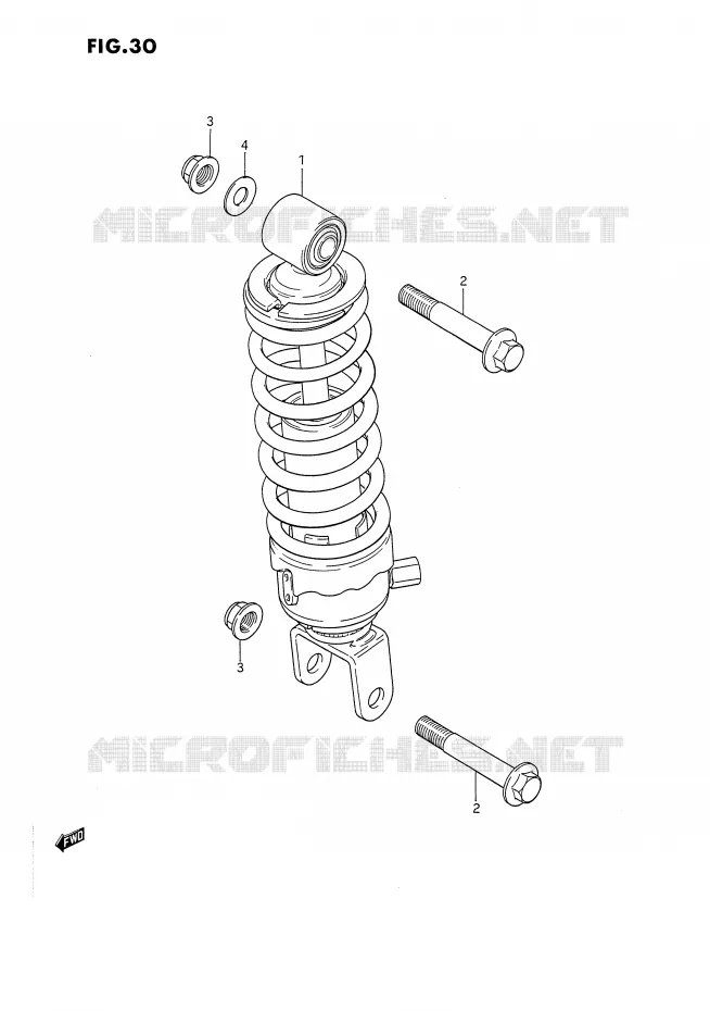 ACHTER SCHOKDEMPER Suzuki MOTO 80 DS 1990  DS80L(E24)