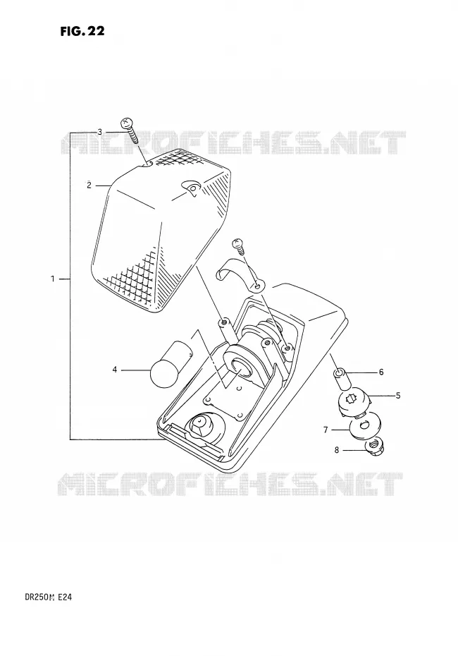 ACHTERLICHT Suzuki MOTO 250 DR 1990  DR250L(E24)