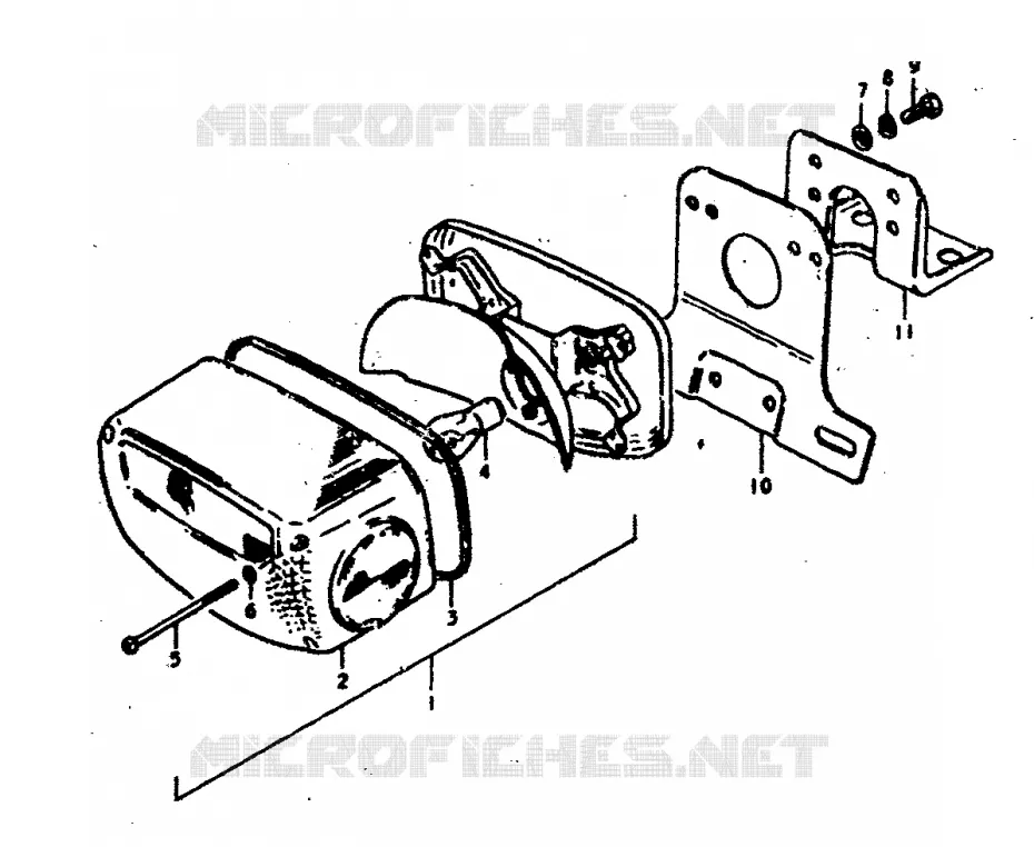 ACHTERLICHT Suzuki MOTO 400 GS 1978  GS400EC(C/N)