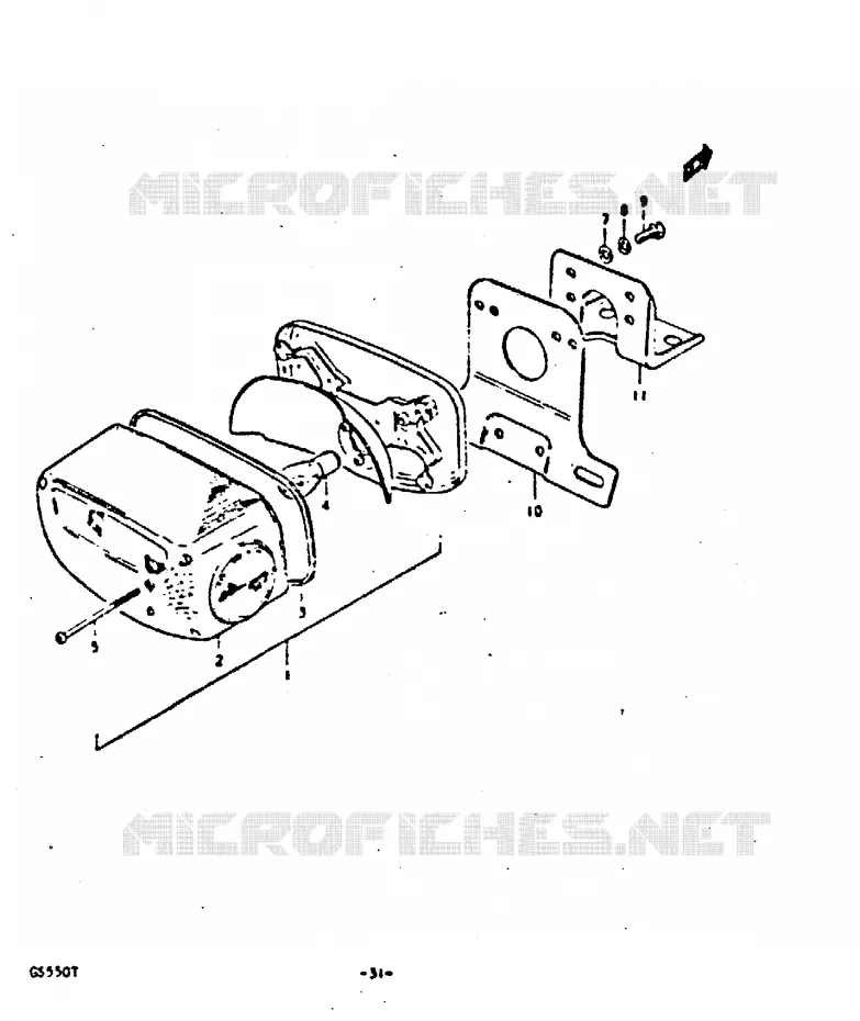 ACHTERLICHT Suzuki MOTO 550 GS 1980  GS550T(T)