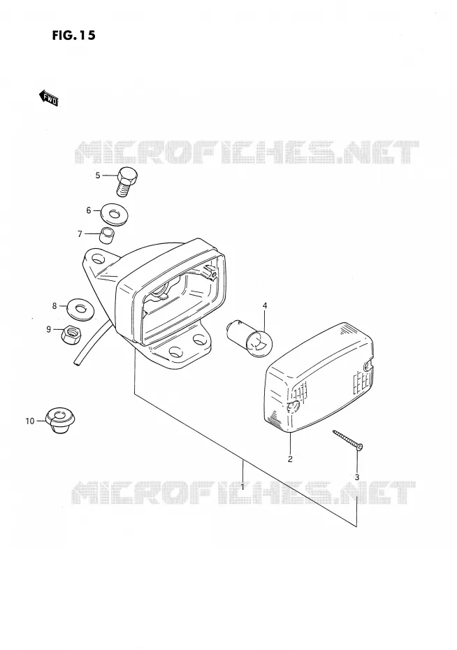 ACHTERLICHT Suzuki MOTO 80 DS 1994  DS80R(E24)
