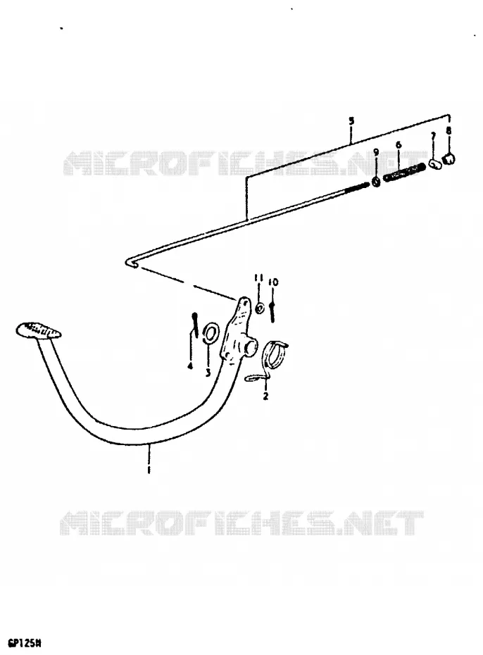 ACHTERREM Suzuki MOTO 125 GP 1992  GP125N(C/N)