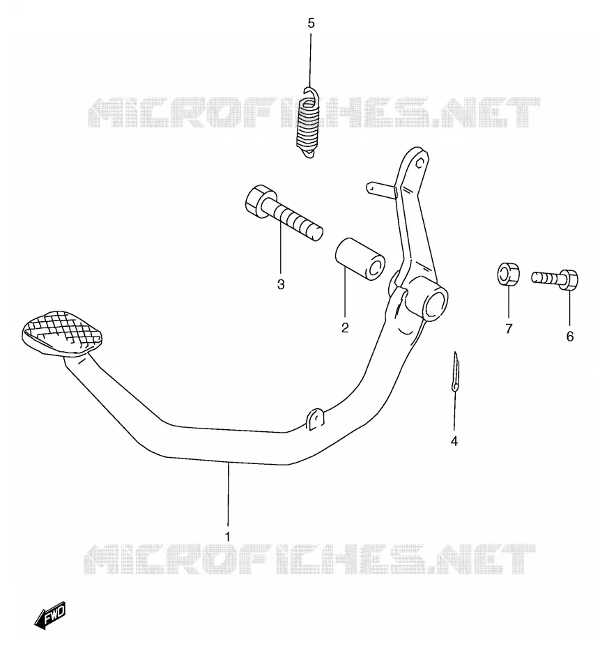 ACHTERREM Suzuki MOTO 125 GS 1999  GS125ESX(E71)