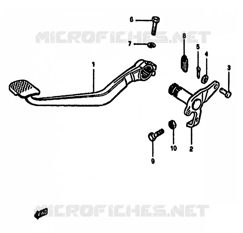 ACHTERREM Suzuki MOTO 550 GS 1981  GS550MX(X/Z)