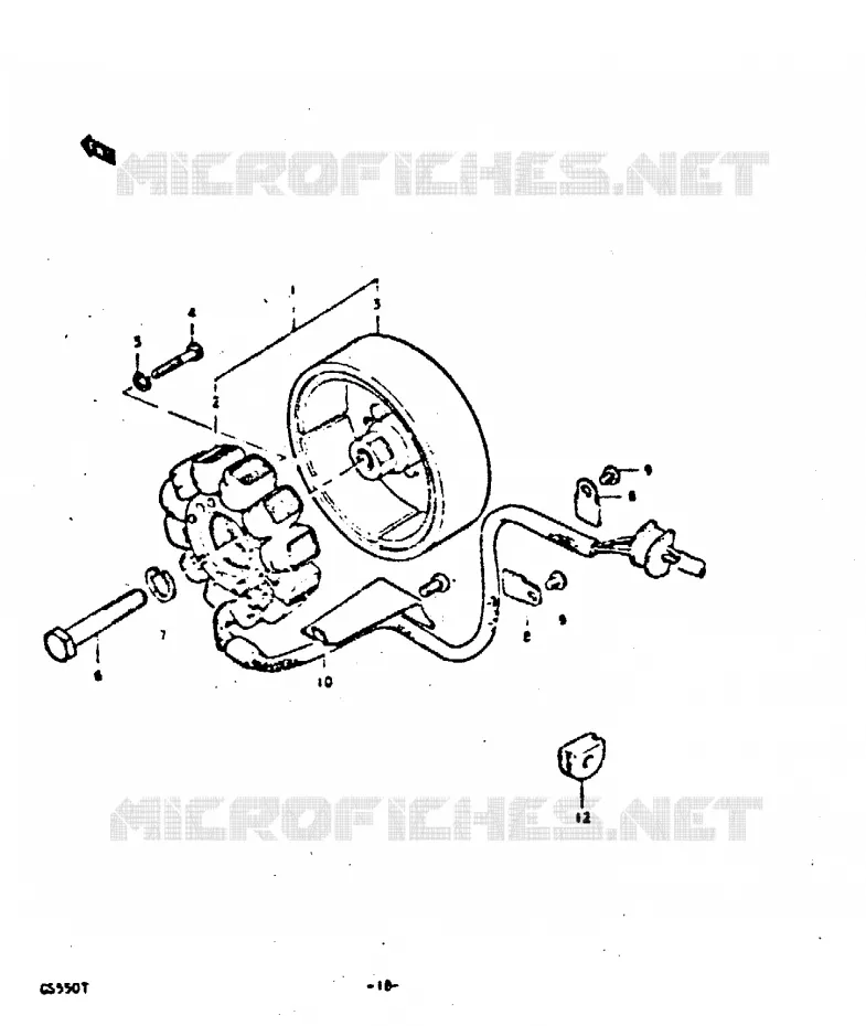 ALTERNATOR Suzuki MOTO 550 GS 1980  GS550ET(T)