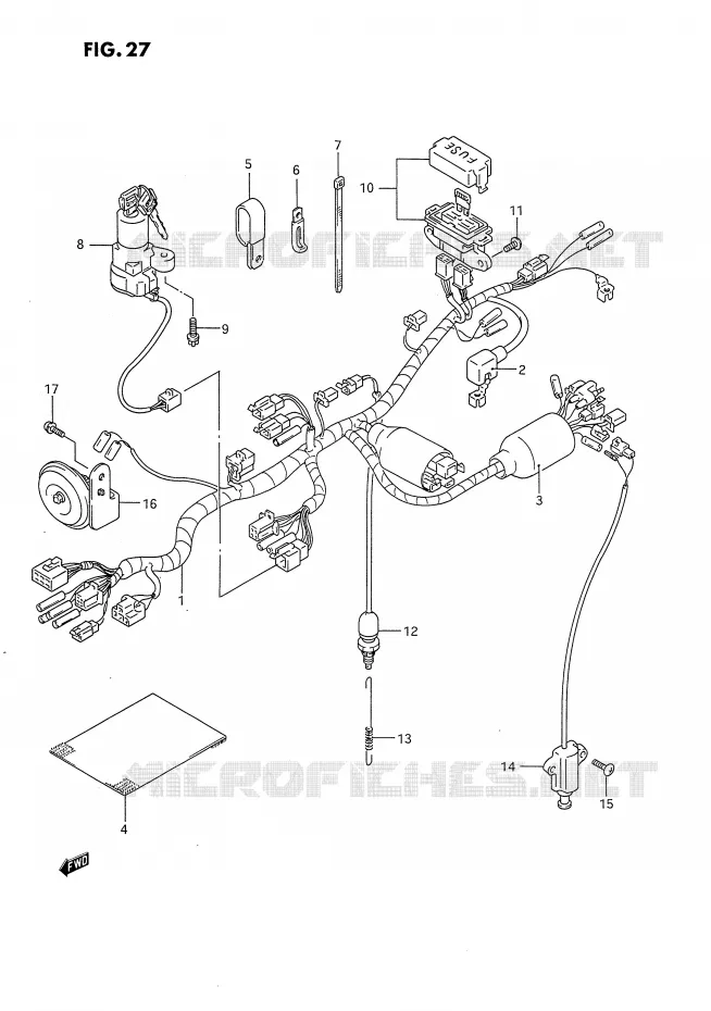 BEDRADING Suzuki MOTO 650 DR 1993  DR650RUP(E4)
