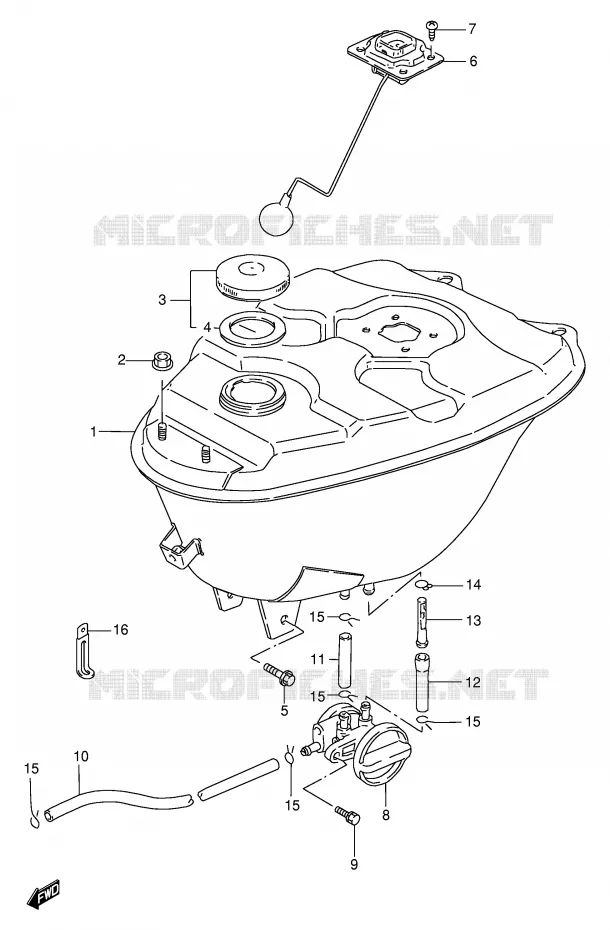 BENZINETANK Suzuki SCOOTER 100 FB 1994  FB100R(E71)