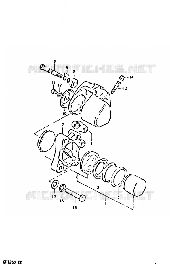 CALIPER (GP125X/D) Suzuki MOTO 125 GP 1999  GP125UX(X/D)