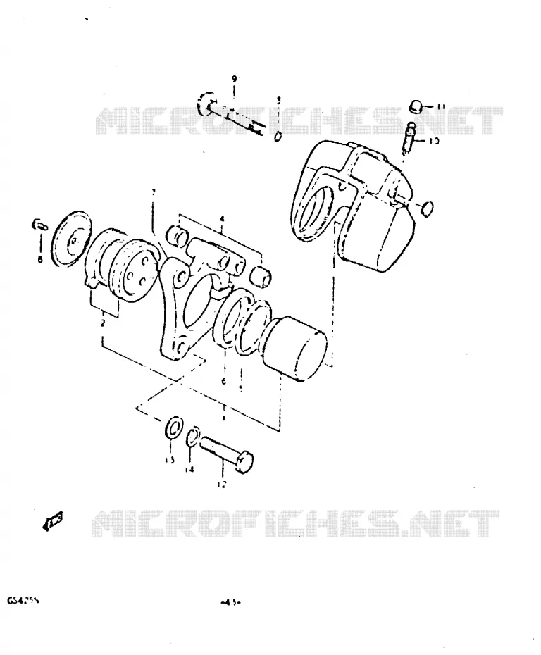 CALIPER Suzuki MOTO 425 GS 1992  GS425EN(N)