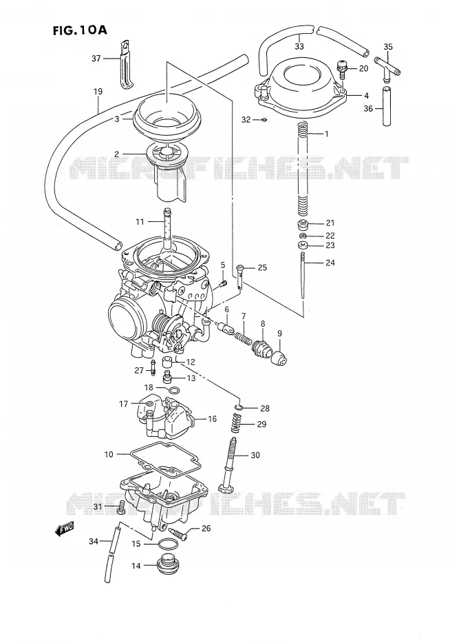 CARBURATOR (E18) Suzuki MOTO 650 DR 1994  DR650R(E4)