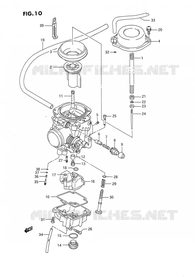 CARBURATOR Suzuki MOTO 650 DR 1992  DR650RN(E4)