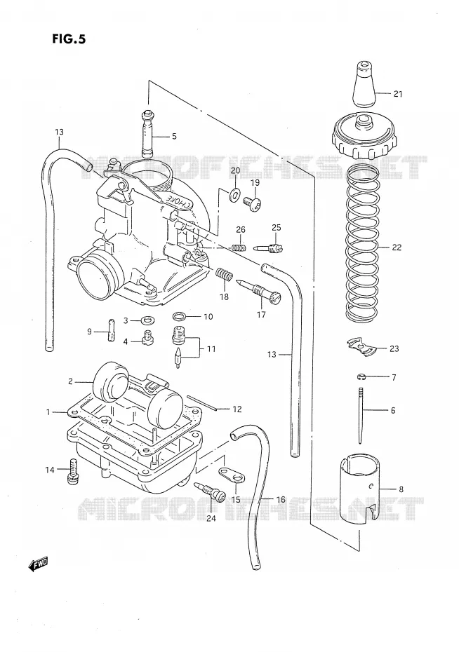 CARBURATOR Suzuki MOTO 80 DS 1994  DS80R(E24)