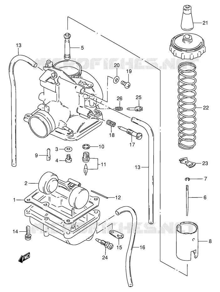 CARBURATOR Suzuki MOTO 80 DS 2000  DS80Y(E3/E28)