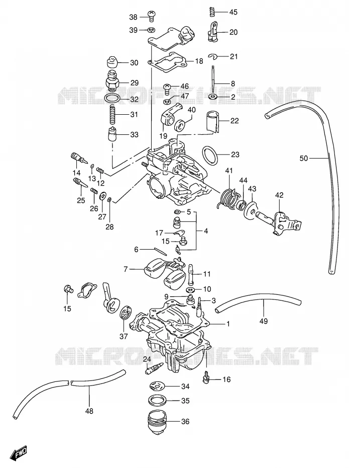 CARBURATOR Suzuki SCOOTER 80 FB 1991  FB80M(E1)