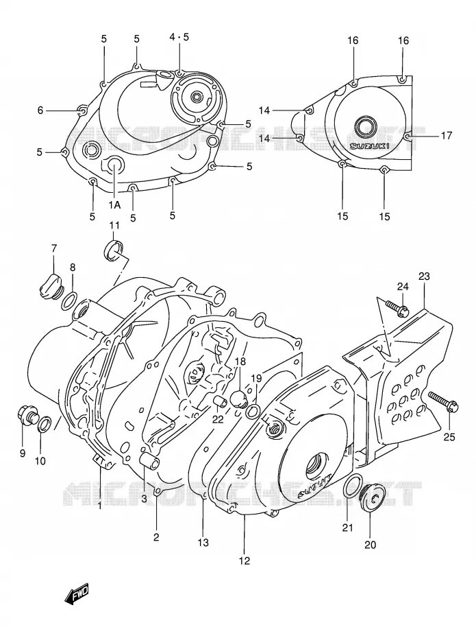 CASING Suzuki MOTO 125 DR 1996  DR125SET(E4)