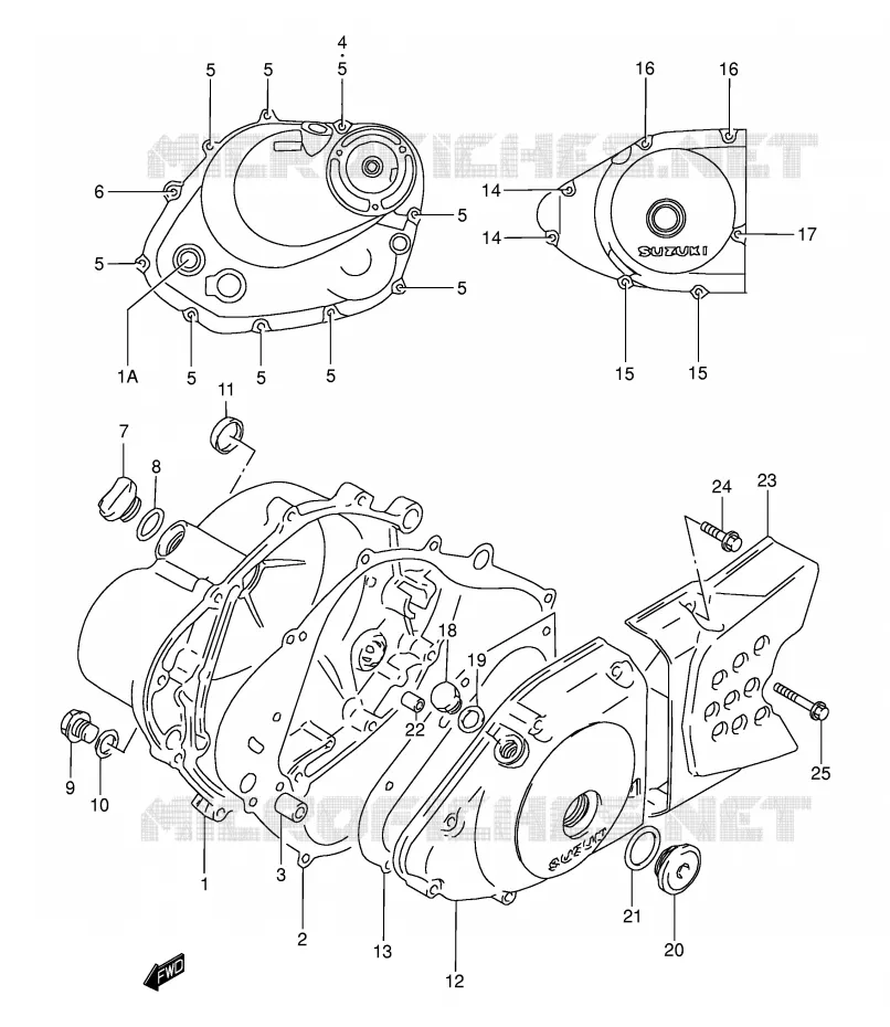 CASING Suzuki MOTO 200 DR 2002  DR200SEK2(E3/E28)