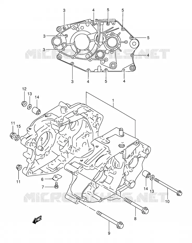 CASING Suzuki MOTO 200 DR 2003  DR200SEK3(E24)