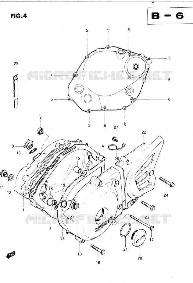 CASING Suzuki MOTO 250 DR 1982  DR250SZ(E1)