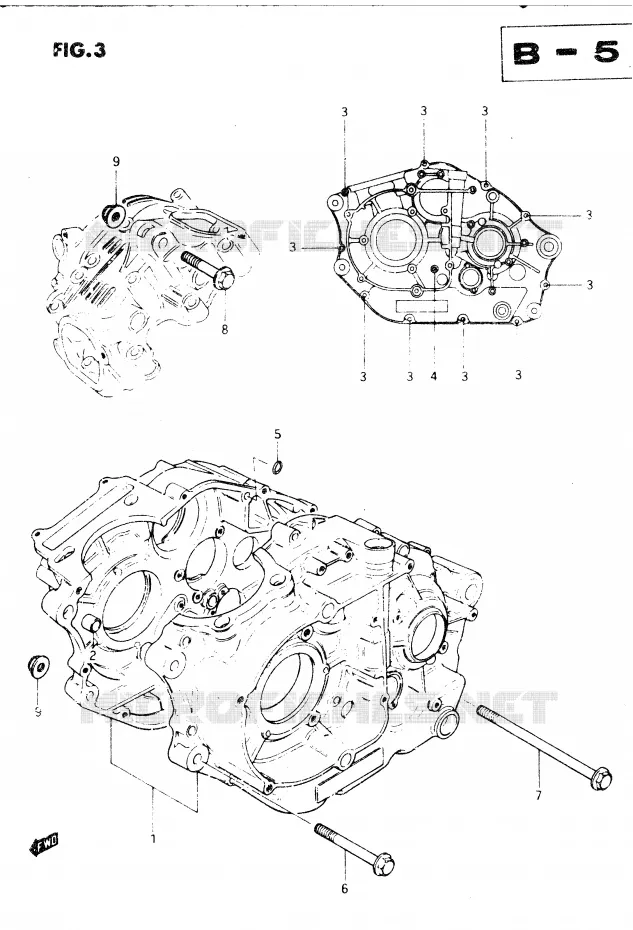 CASING Suzuki MOTO 250 DR 1983  DR250SD(E1)