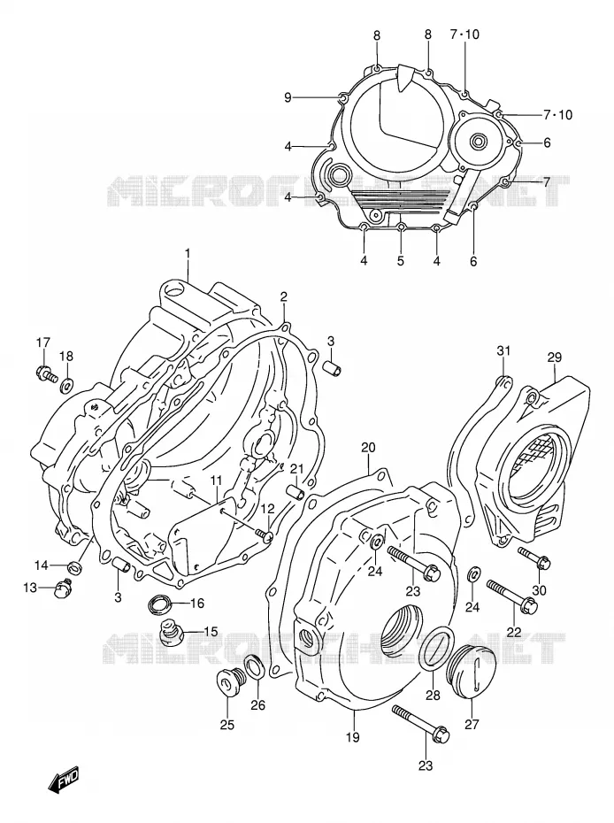 CASING Suzuki MOTO 250 DR 1993  DR250SP(E24)
