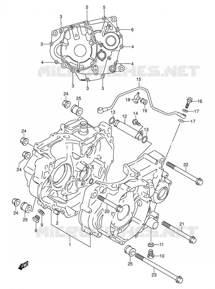 CASING Suzuki MOTO 250 DR 1993  DR250SP(E24)