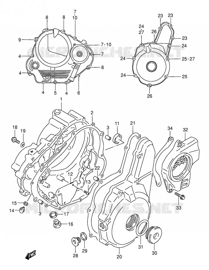 CASING Suzuki MOTO 250 DR 1995  DR250SES(E24)