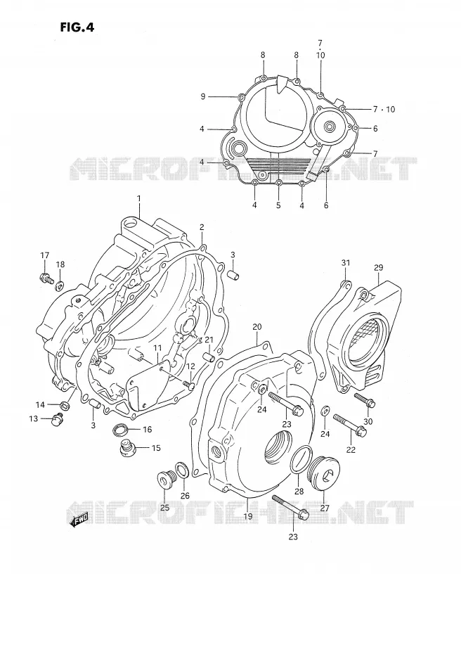 CASING Suzuki MOTO 350 DR 1993  DR350SP/SHP(E2)